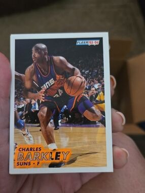 Charles Barkley 1993-94 Fleer Basketball Card - Phoenix Suns - Purple/Orange